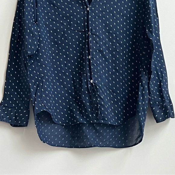 GRAYSON x ANTHROPOLOGIE The Hero Pelican Print Buttondown Shirt 2 Small Novelty - Picture 7 of 15